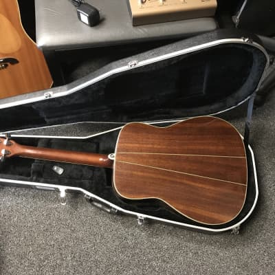 Yamaha FG-340ii vintage Acoustic dreadnought Guitar made in Taiwan 1980s in good-very good condition with hard case and key included. image 11