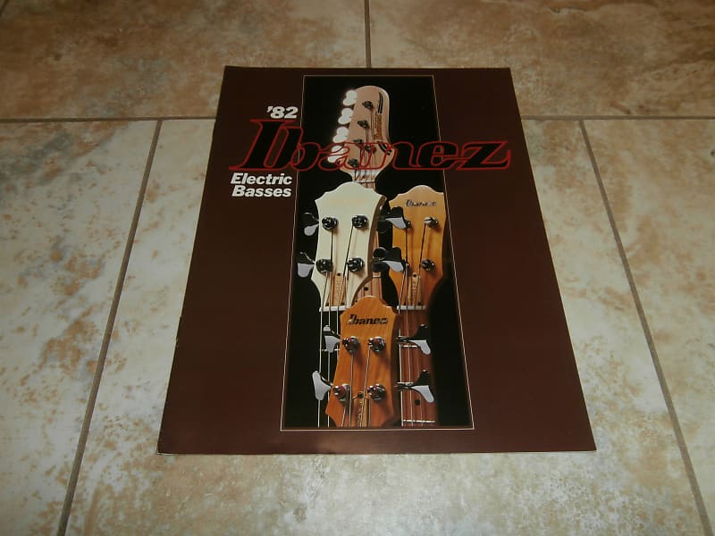 Vintage 1982 Ibanez Electric Basses Bass Catalog! Rare, Reverb