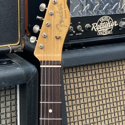 Fender Master Built 62 Tele Custom 2022 - Olympic White over 2-Tone Sunburst image 3