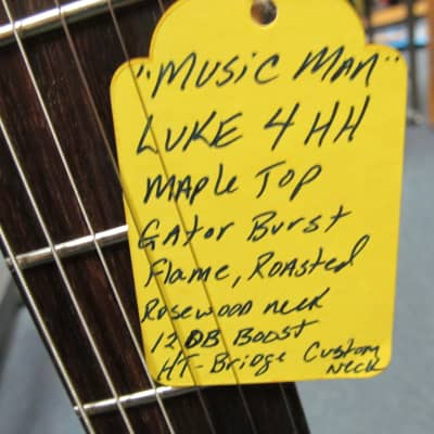 Ernie Ball Music Man Steve Lukather L4 Maple Top Electric Guitar - Gator Burst Luke4HHMGB with Softshell Case image 2