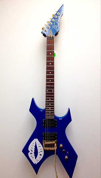 B.C. Rich Warlock Platinum Series 90 s Blue