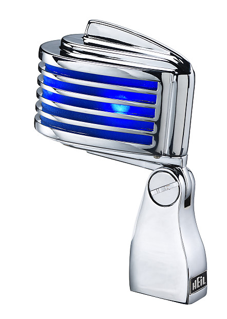 Heil The Fin Deco-Style Dynamic Mic w/ Blue LEDs image 1