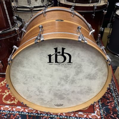 RBH Drums Monarch Mahogany w/Curly Maple Inlay (12,16,22) image 8