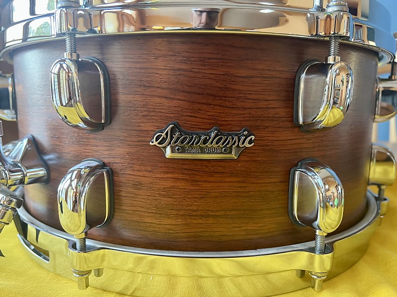 Tama Starclassic 13 x6 bubinga snare - satin matte natural bubinga finish