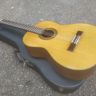 70s Aria A554 Classical Acoustic Guitar Japan, with Case. Rosewood