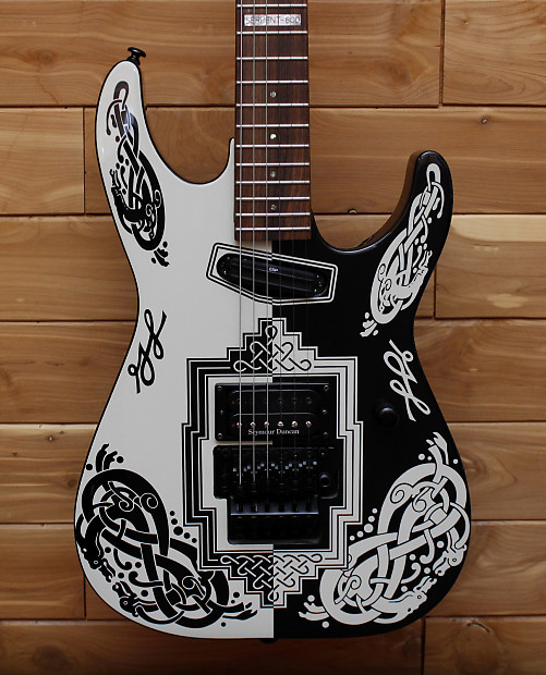 ギター ESP Serpent george lynch ESP George Lynch Serpent II Solid Body Electric Guitar Burst