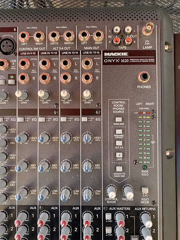 Mackie Onyx 1620 Premium Analog Mixer w/Perkins EQ +