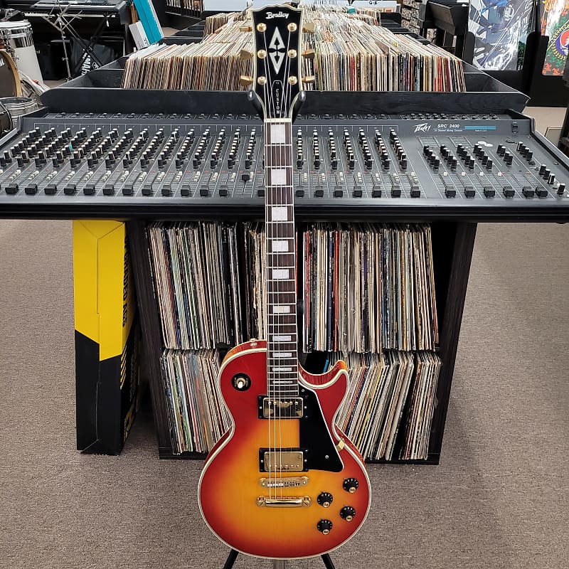 Bradley Custom LP Style Matsumoku Lawsuit Guitar - 1980  Cherry Sunburst Les Paul image 1