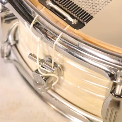 Camco 5x14 Tuxedo Snare Vintage 1960's White Marine Pearl image 12