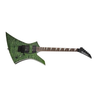 Jackson X Series Kelly KEXQ 6-String, Laurel Fingerboard, Poplar Body, and Through-Body Maple Neck Electric Guitar (Right-Handed, Transparent Green) image 4