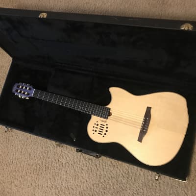 ( package deal ) Godin Multiac Nylon SA Acoustic-Electric Guitar 2013 with original hard case excellent condition with Roland GR55 package . for sale