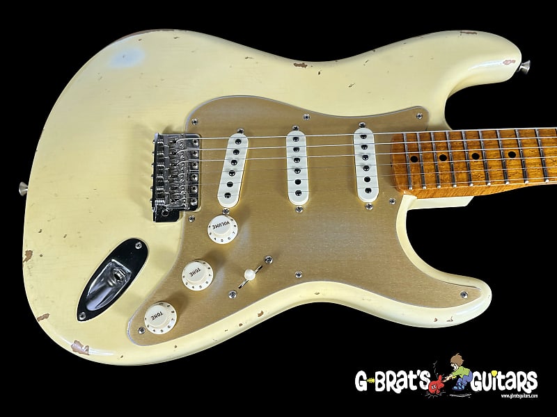 2017 Fender Stratocaster '56 Custom Shop 30th Anniversary Roasted Relic NAMM Limited Edition ~ Vintage White image 1