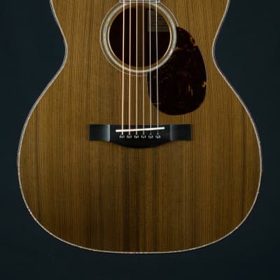 Santa Cruz OM-45 Renaissance Cedar and ‘The Tree’ Mahogany Custom with Japanese Awabi Pearl NEW image 4