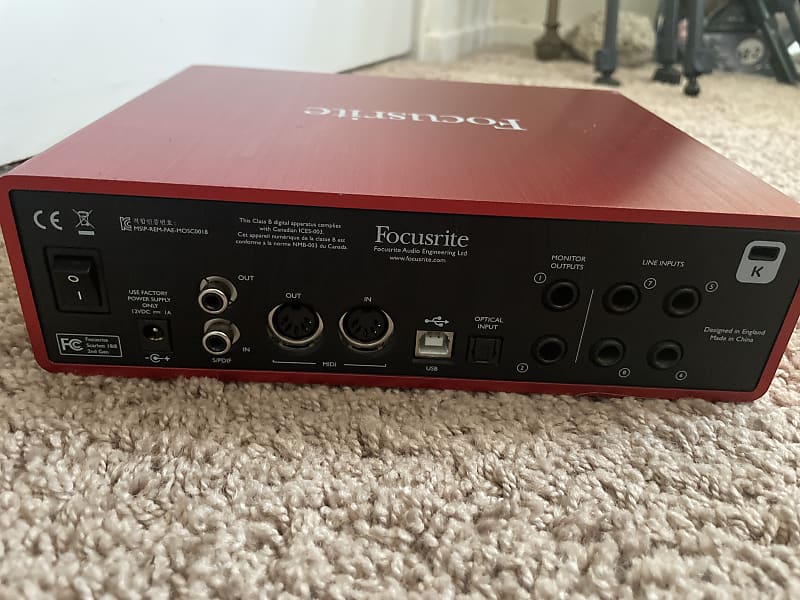 Focusrite Scarlett 18i8 2nd Gen USB Audio Interface 2019 - Present