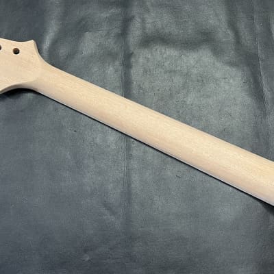 Unbranded  Replacement bolt-on Neck Tilt back Headstock Mahogany 24" scale trapezoid inlays #6 image 6