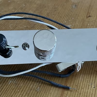 Fender Telecaster Wiring Harness Upgrade 500k CTS Pots .022 Orange Drop Cap Oak Grigsby Switch Plate/Knobs image 11