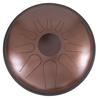 Idiopan DPD14-HCA Dominus 14-Inch Tunable Steel Tongue Drum w/Pair of Mallets & Display Ring image 1