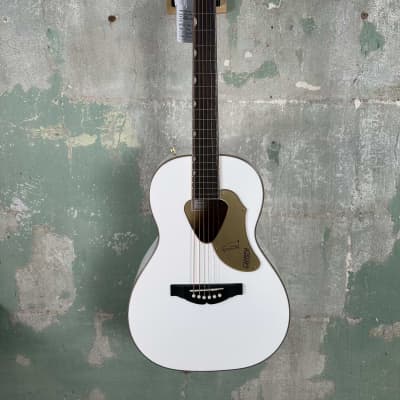 Mint Gretsch G5021E Rancher Penguin Parlor Acoustic / Electric Guitar - White image 1