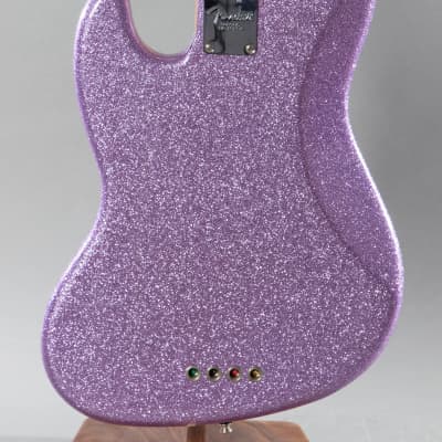 2017 Fender Limited Edition Adam Clayton Jazz Bass Purple Sparkle image 6