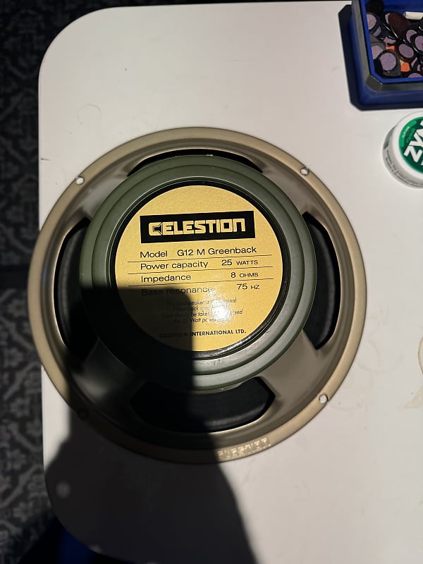 Celestion G12M Greenback 12" 16 Ohm 25w Replacement Speaker 2010s - Green image 1