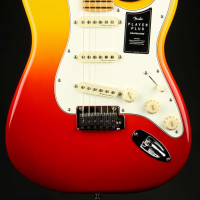 Fender Player Plus Stratocaster, Maple Fingerboard - Tequila Sunrise (Brand New) image 2