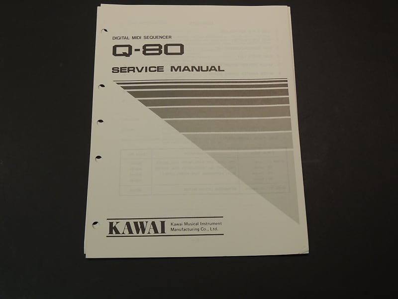 Kawai Q-80 Service Manual [Three Wave Music] image 1