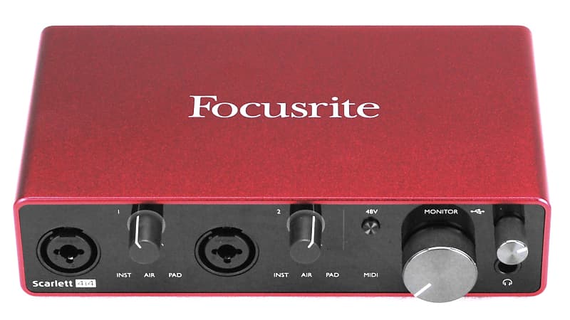 Focusrite Scarlett 4i4 - 4x4 USB Audio Interface (3rd Gen)
