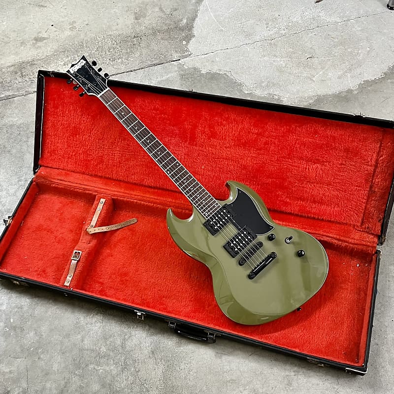 ESP Edwards SG Olive drab original MIJ Japan viper | Reverb