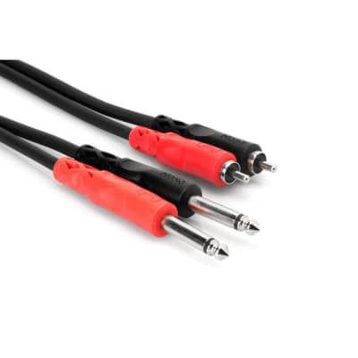 Hosa CPR-204 Stereo Interconnect Cable, Dual 1/4 in. to RCA - 13 ft. image 1