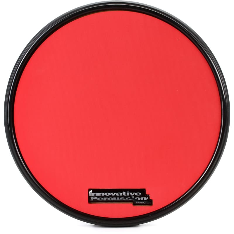Innovative Percussion RP-1R Red Gum Rubber Practice Pad with Rim image 1