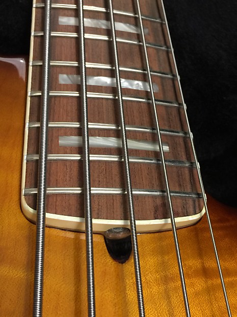 Fender American Deluxe Jazz Bass V FMT Tobacco Sunburst (019