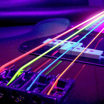 DR Strings NMCB-45 Hi-Def Neon Multi-Color Bass Strings image 5