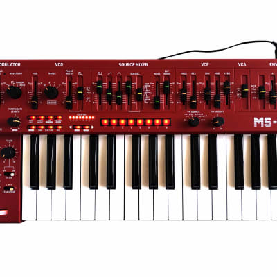 2019 Behringer MS-1 MS-1-RD MS-101 Analog Synthesizer Red