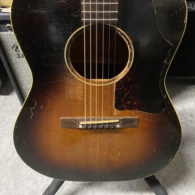1956 Gibson LG-1 - Tobacco Sunburst - Includes Vintage Chipboard Case image 3