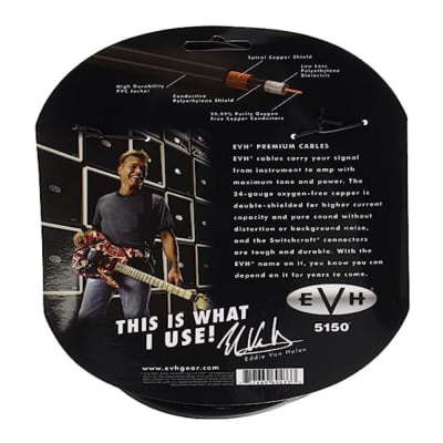 EVH Premium 14-Feet Instrument Cable with Two Straight-End Switchcraft Plugs image 5