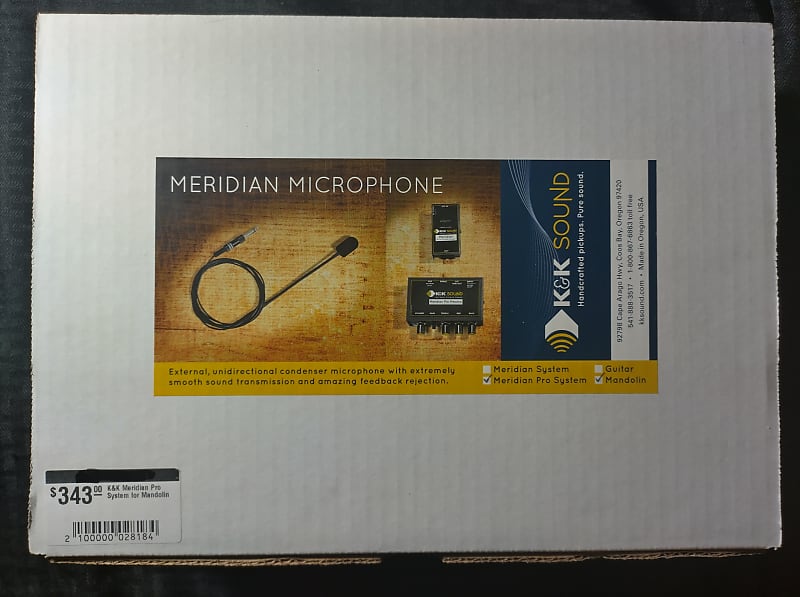 K&K Sound Meridian Pro Mandolin Microphone System Reverb