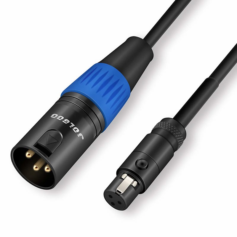 XLR Male to XLR Female Microphone Extension Cable - 6mm Cable with 3P - 3  Pin Connector - for Mixers, Mic, Audio Consoles - Balanced Cable - 28 AWG 