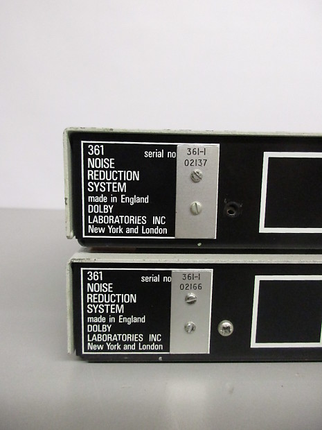 Dolby A-Type Model 361 Noise Reduction Dual Unit | Reverb