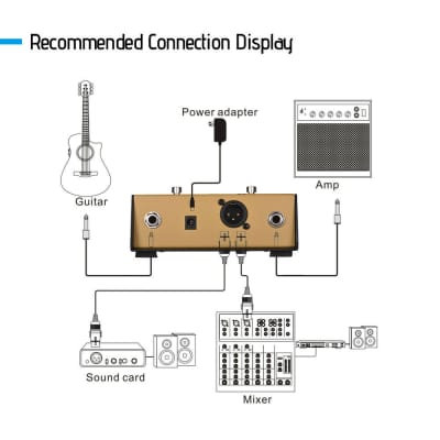 Joyo AD-2 Preamp DI Box for Acoustic Guitar image 5