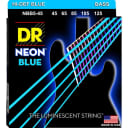 DR NBB5-45 Hi-Def NEON Blue Bass Strings -45,65,85,105,125