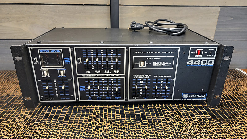 Tapco 4400 Rack Mount Reverberation Spring Reverb System 1970s Black Needs Service image 1
