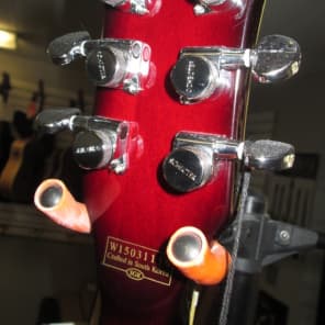 Schecter S-II Custom Sg Guitar 2015 See Thru Cherry Burst W/ Case USA Schecter Pickups New image 8