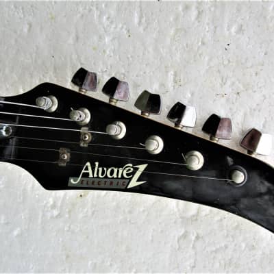 Alvarez  Guitar, 1980's,  Korea, 3 Pickups,  White finish,  Plays & Sounds Good image 2