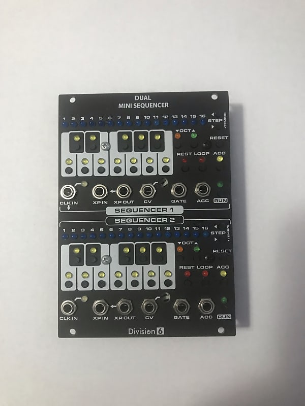 Division 6 Dual Mini Sequencer Eurorack Modular Synthesizer image 1