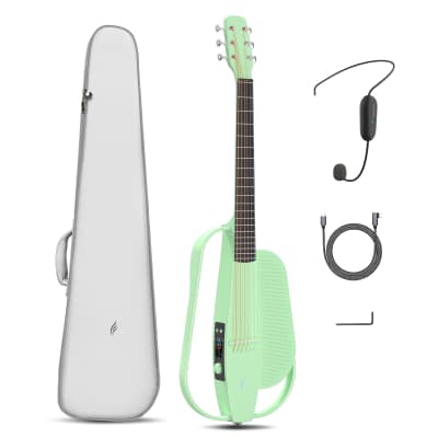 Enya 2024 NEXG SE Smart Audio Guitar (Green) with Case and Wireless Headset Mic for sale