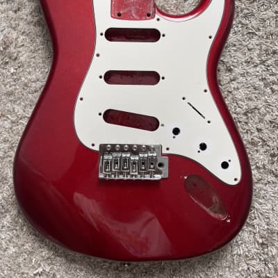 SX VTG STRAT STYLE 3/4 SIZE Electric Guitar - Cherry Red image 2
