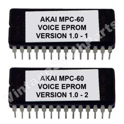 Akai MPC 60 Voice Eproms version 1.0 Sampler Firmware Eprom Rom Chip MPC60
