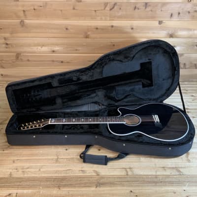 Takamine TSP158C-12 12-String Acoustic Guitar- See Thru Black Gloss image 7