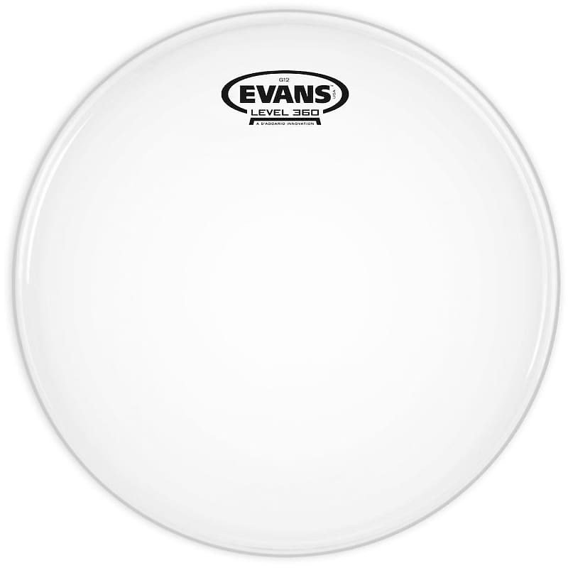 Evans G12 Coated White Drum Head, 12 Inch image 1