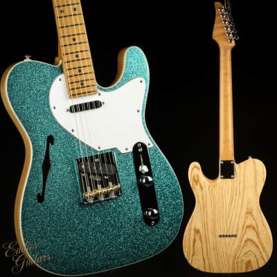 Suhr Eddie's Guitars Exclusive Custom Classic T Roasted - Aqua Sparkle for sale